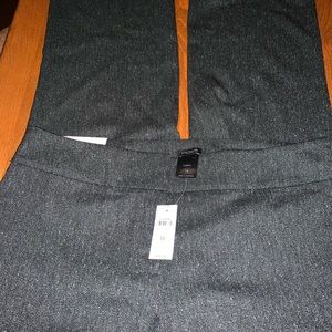 NWT Ann Taylor Curvy Black Tweed Trouser
